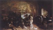 Gustave Courbet The Artist-s Studio painting